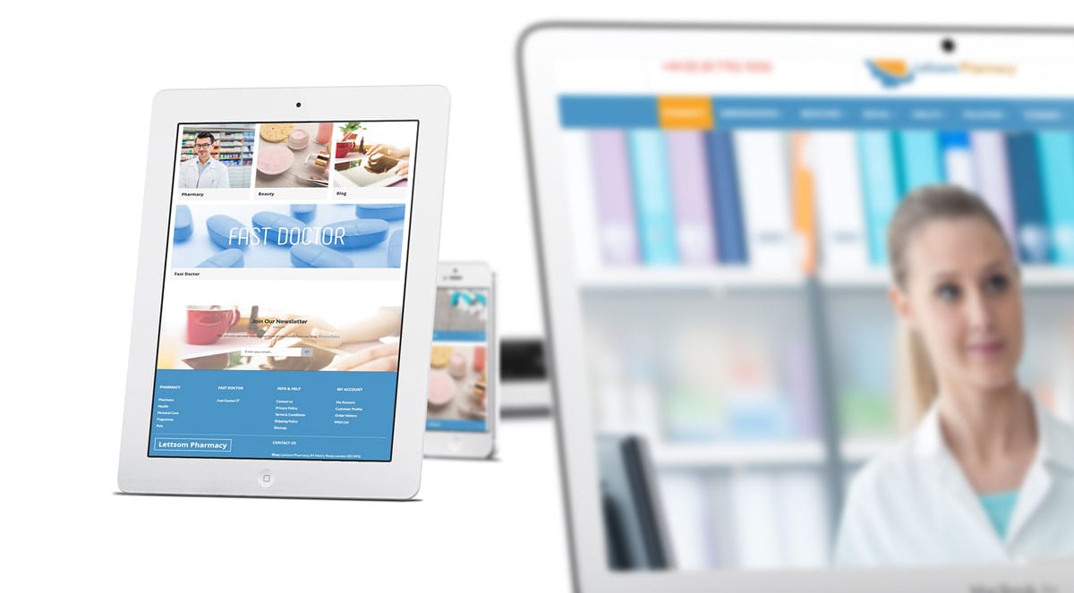 Pharmacy Retail Website Design