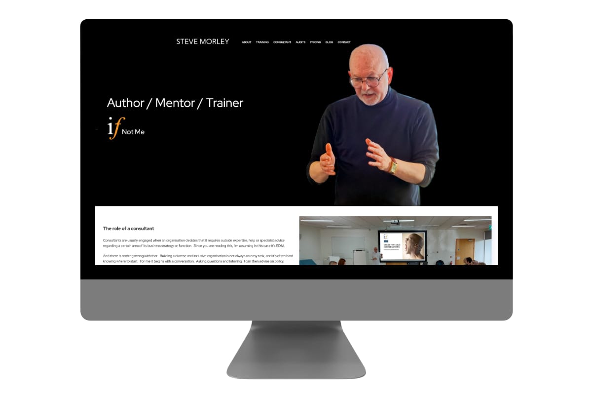 Mentor and Trainer Website Design