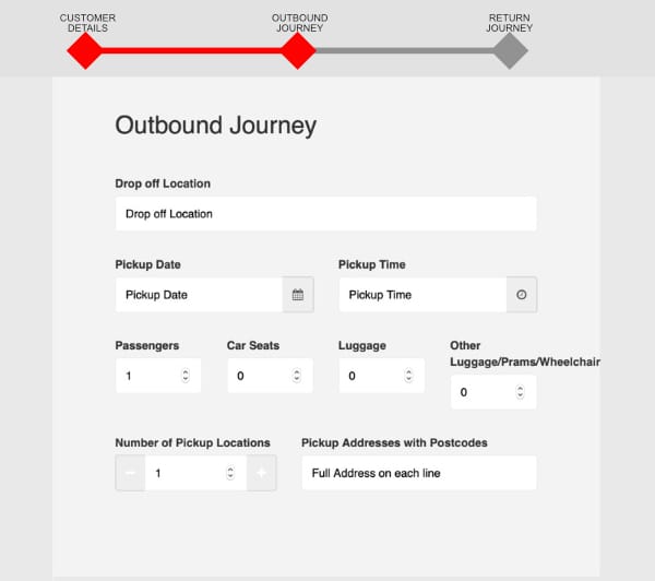 one page form layout example