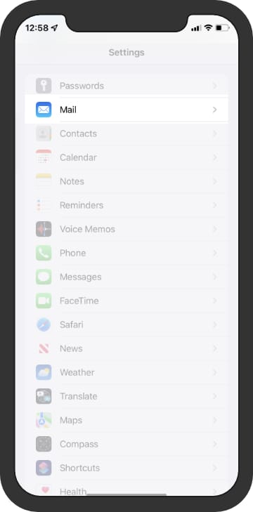 iOs Mail