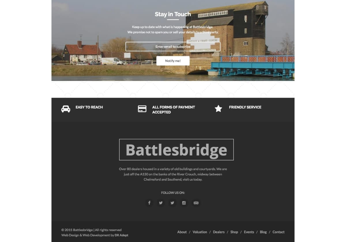 Battlesbridge Antiques Centre - New Design