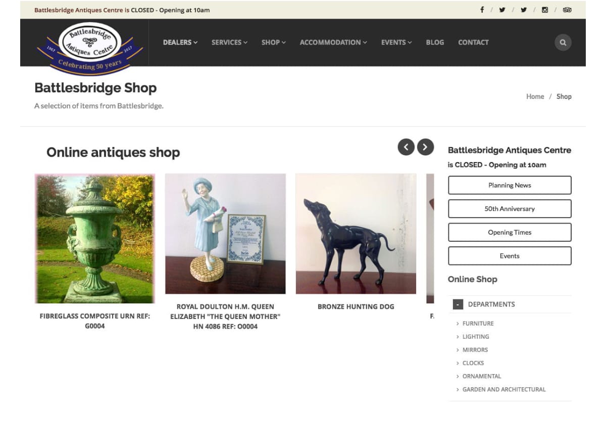 Battlesbridge Antiques Centre Online Shop