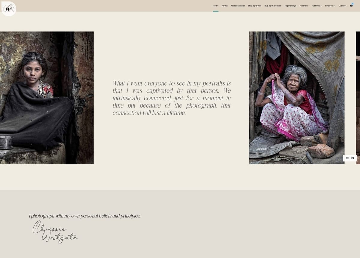 Chrissie Westgate Photographer Quote